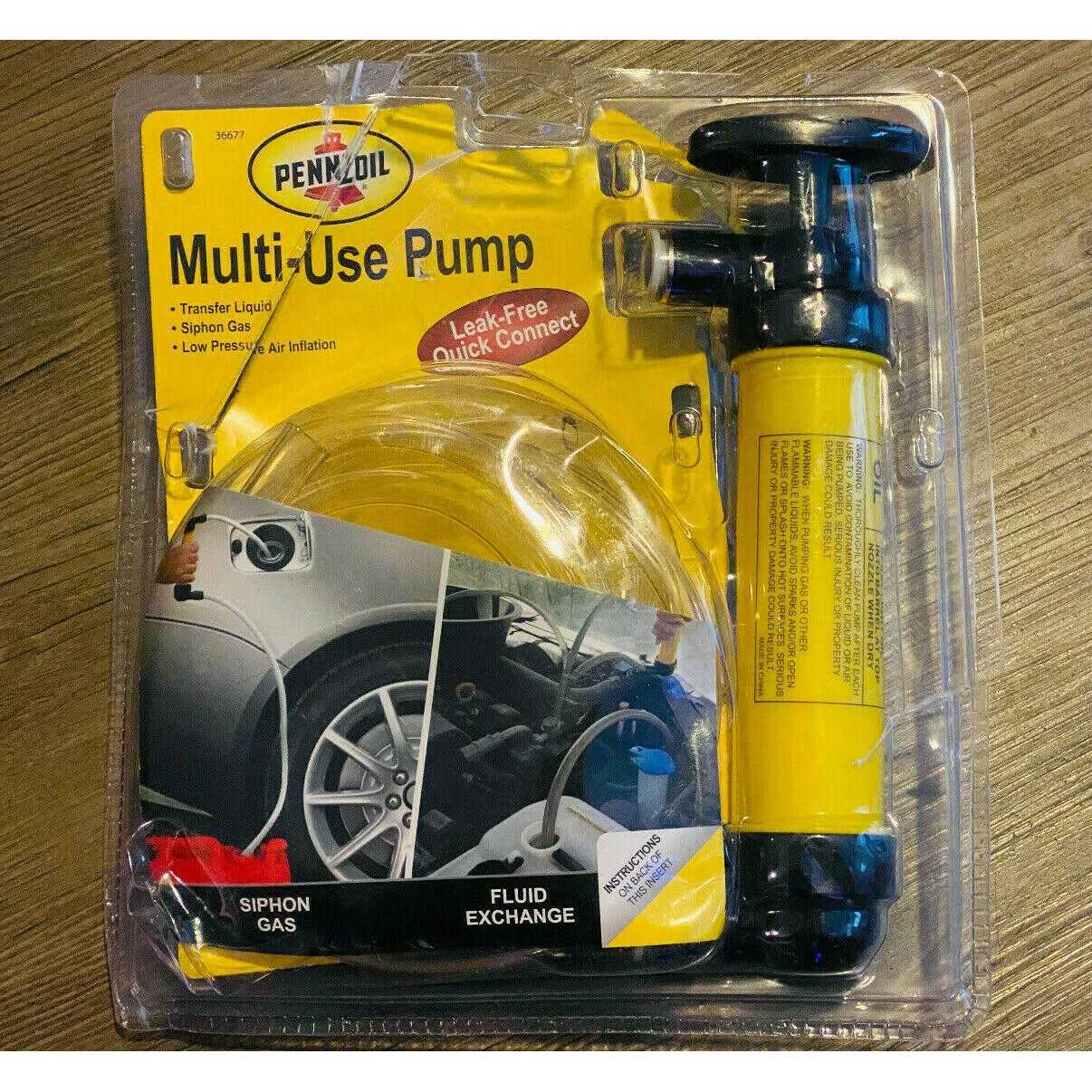 Pennzoil Hand Operated Plastic 72 in. Siphon Pump 36688 - Inhomebuy