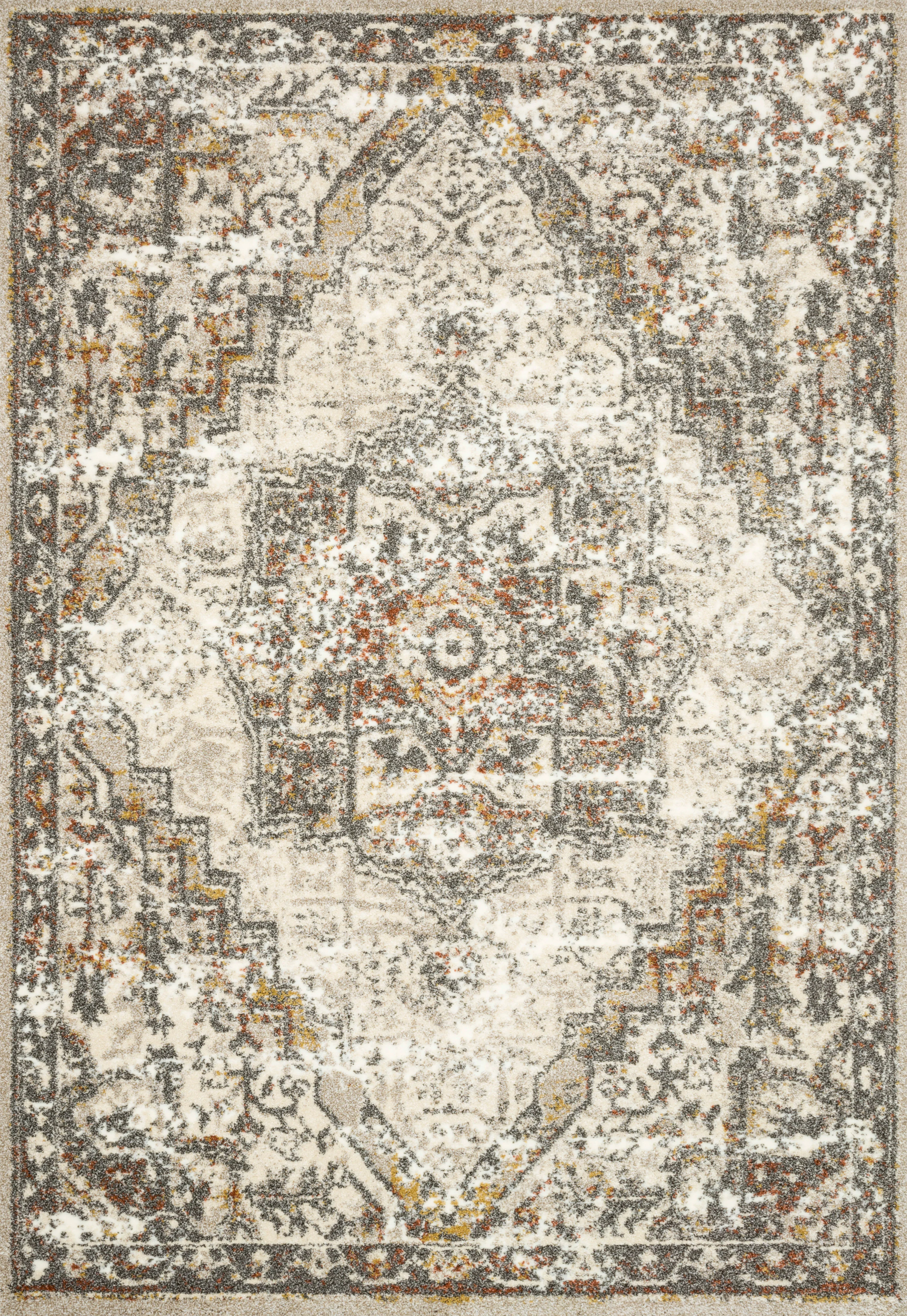 Loloi Rugs Landscape Collection Rug in Sand, Graphite - 8'10