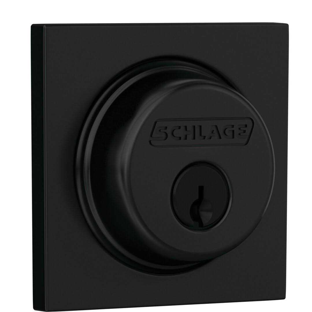 Schlage Single Cylinder Deadbolt Satin Chrome B560P626 - Inhomebuy