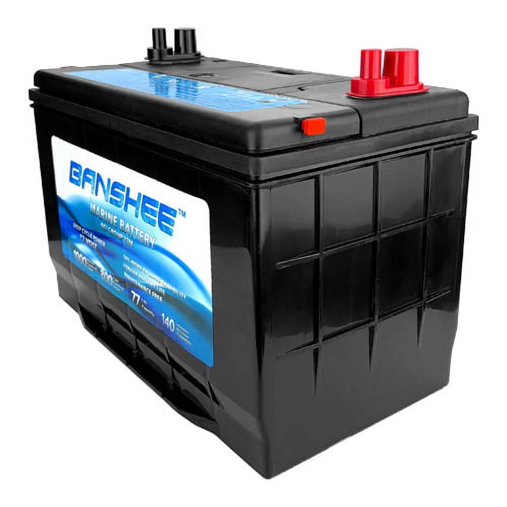 Banshee  Deep Cycle Battery for Replacement Optima 8027-127 D27M Bluetop - Group Size 27 - Inhomebuy