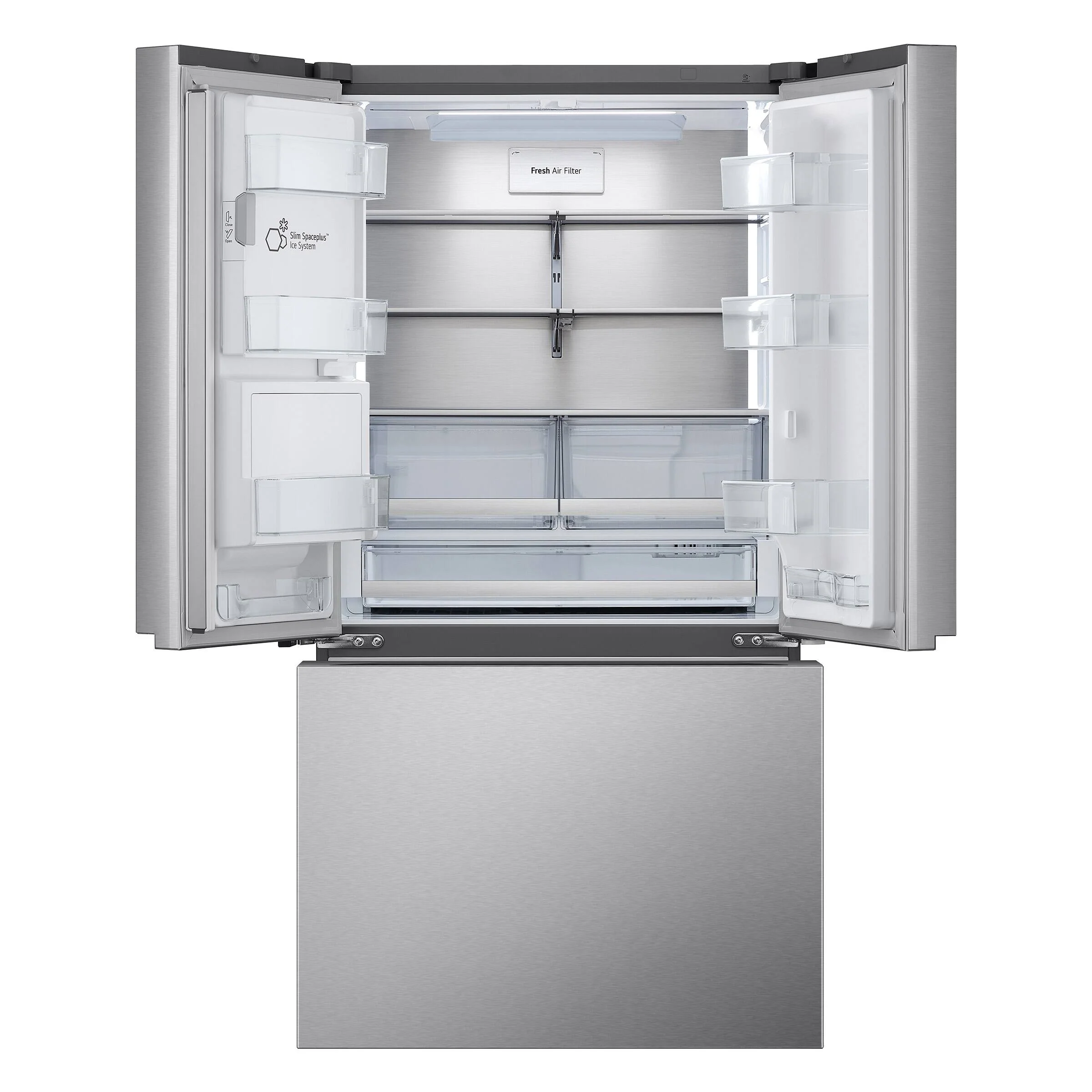 LG 36 IN 26 CU FT. STAINLESS STEEL COUNTER DEPTH MAX FRENCH DOOR REFRIGERATOR WITH COOL GUARD - LRYX - Inhomebuy