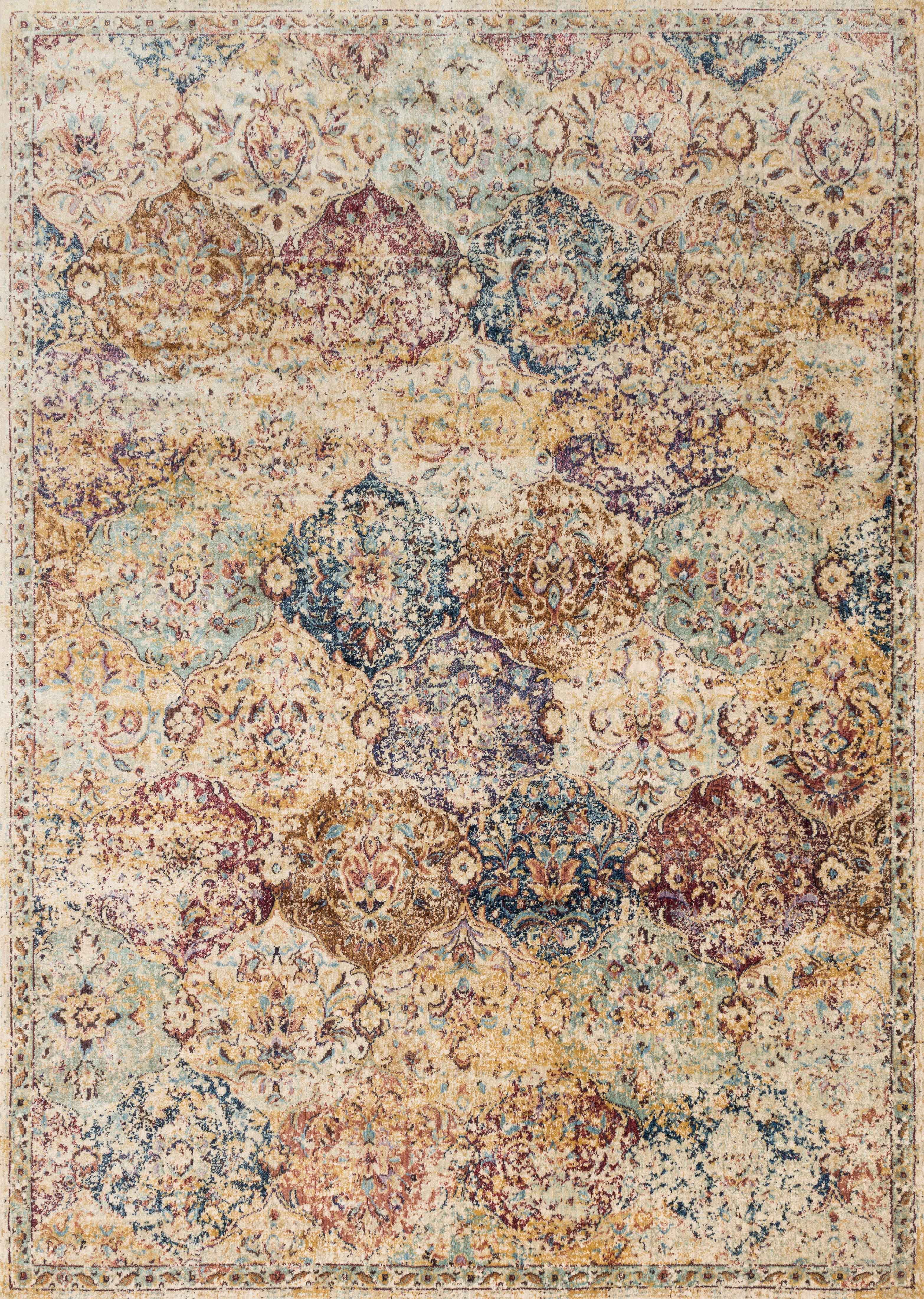 Loloi Rugs Anastasia Collection Rug in Ivory, Multi - 9'6