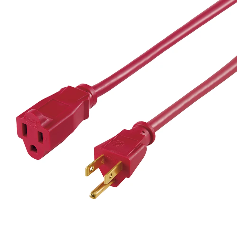 Hyper Tough 50FT 14AWG 3 Prong Red For Indoor and Outdoor Use Extension Cord - Inhomebuy