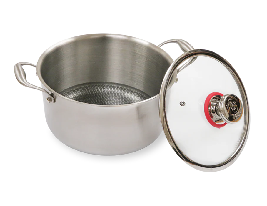 Targu Hybrid Dutch Oven: 20cm with glass lid | BC-HW20DOG - Inhomebuy