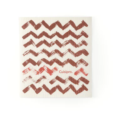 Cuisipro Eco-Cloth SM Red Zigzag | 747934 - Inhomebuy