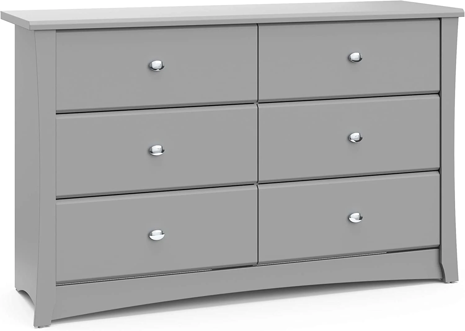 Storkcraft Crescent 6 Drawer Double Dresser (White) \u2013 Dresser for Kids Bedroom  Nursery Dresser Organizer  Chest of Drawers for Bedroom with 6 Drawers  Universal Design for Children\ - Inhomebuy