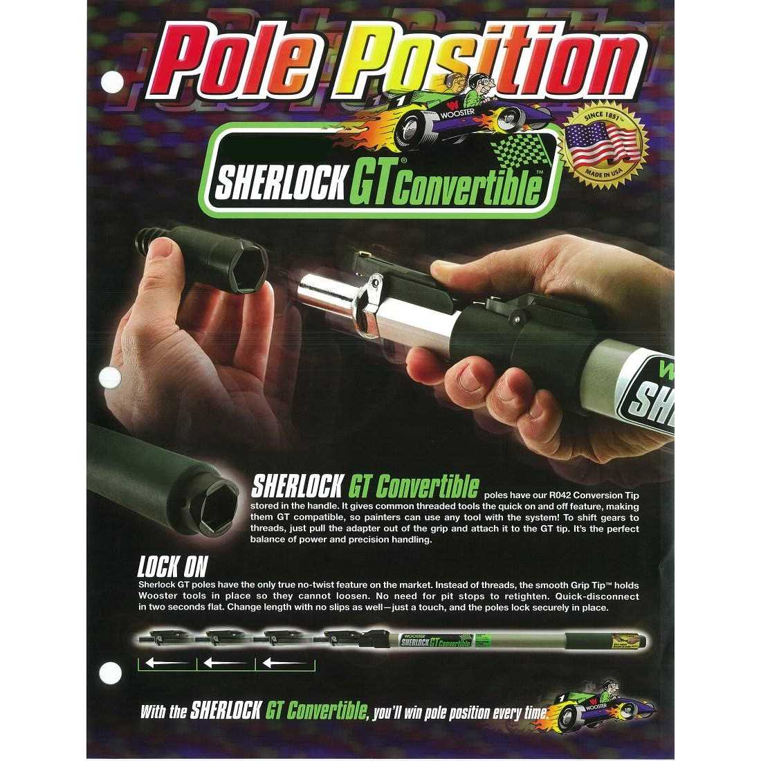 Wooster Sherlock Extension-Pole 4 R055 - Inhomebuy