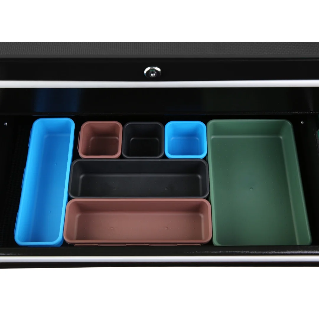 5 Drawers Rolling Tool Chest with Wheels, Portable Rolling Tool Box on Wheels, Tool Cabinet Organizer for Garage, Workshop, Home Crafts Use, Blue - Inhomebuy