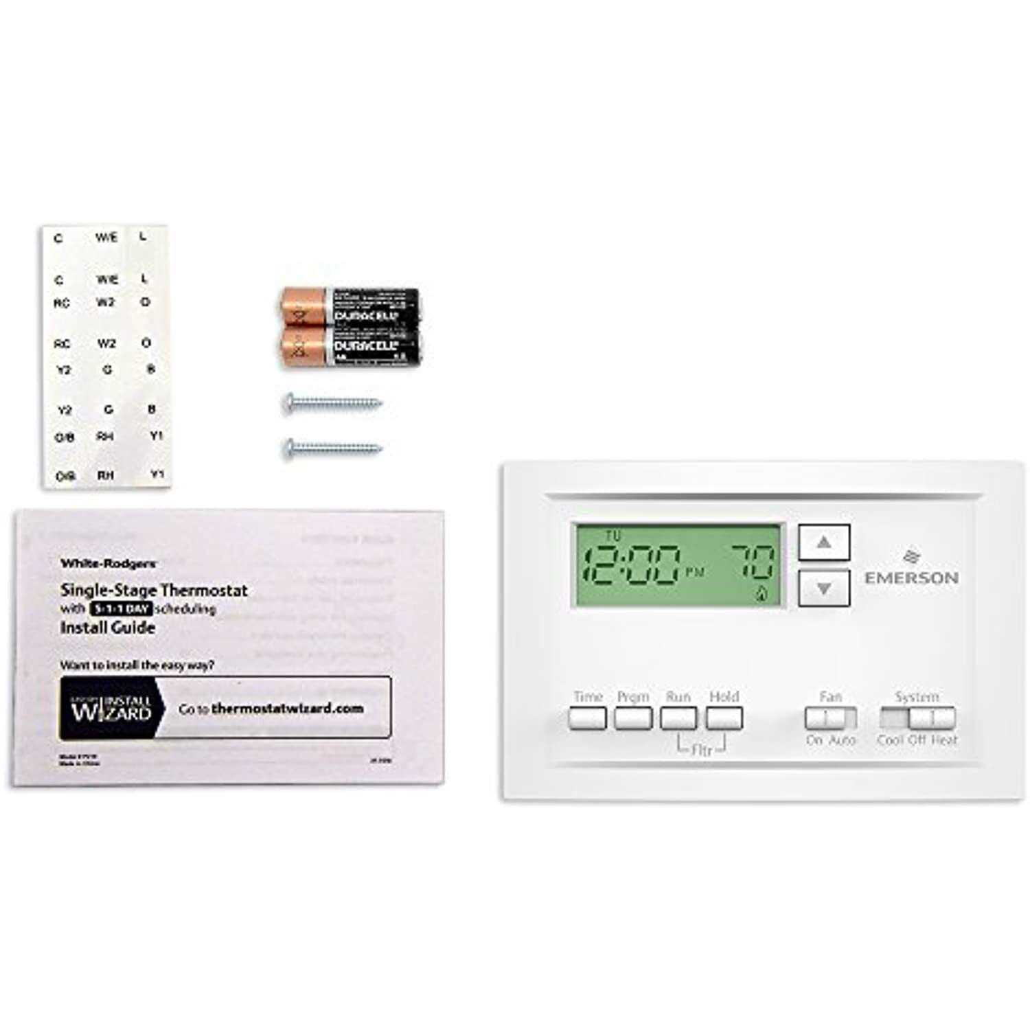 Emerson Single-Stage Programmable Digital Thermostat 1F78-151 - Inhomebuy