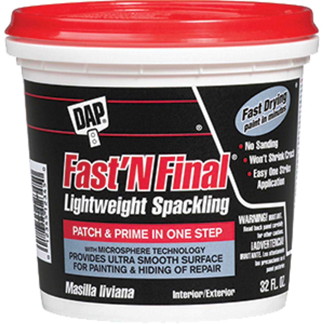 DAP Fast N Final Spackling - Inhomebuy