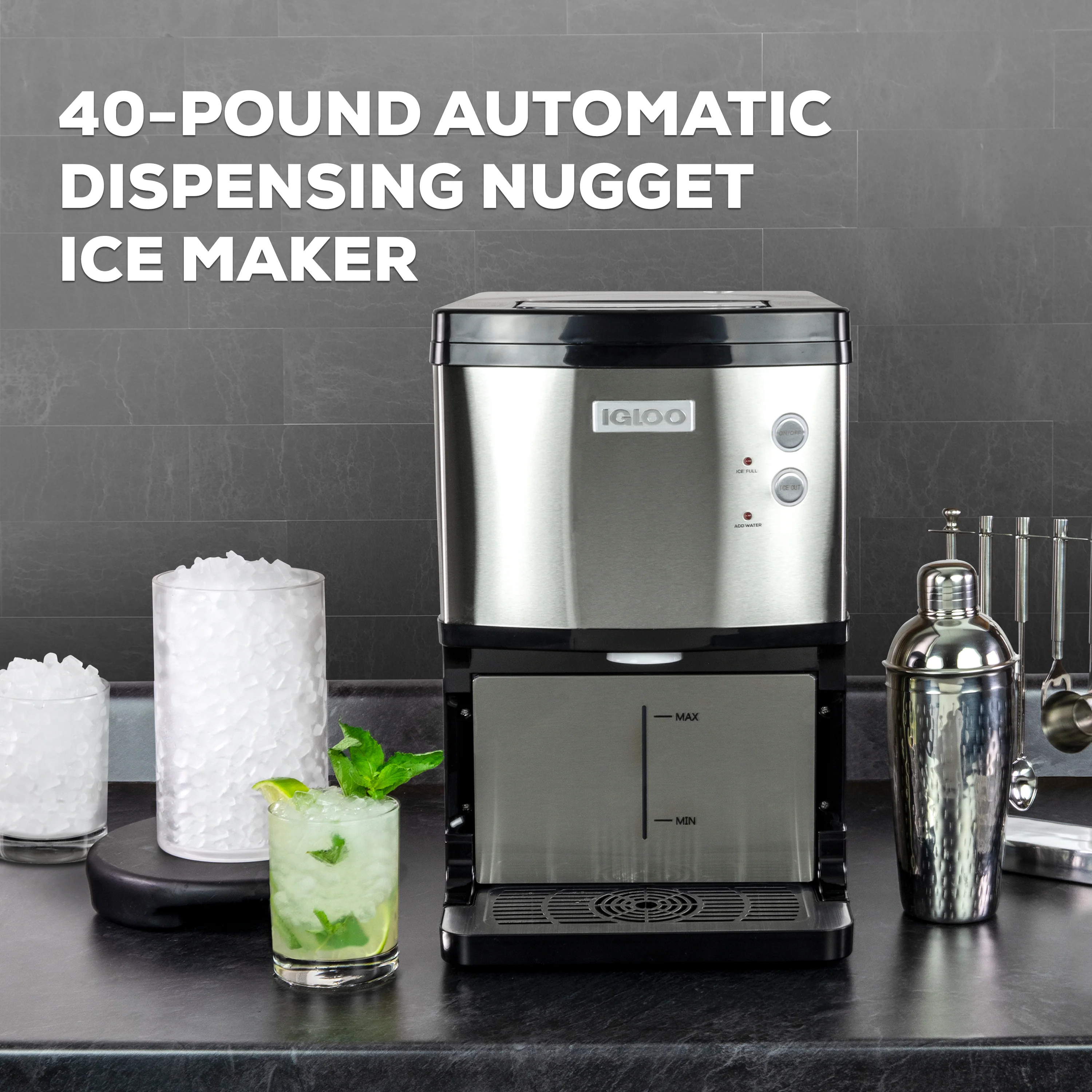 Igloo Automatic Dispensing Nugget Ice Maker - Inhomebuy