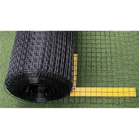 Critterfence 100 ft. Black Steel 1 x 1 Square Grid Fence - Inhomebuy