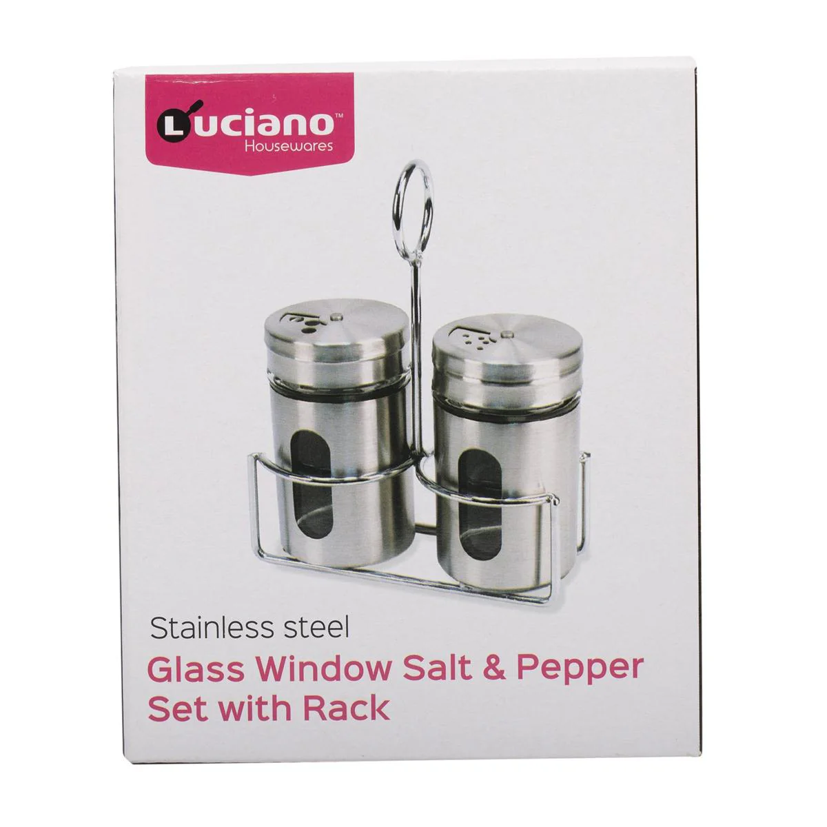 Luciano S/S Salt & Pepper Set | 80973 - Inhomebuy