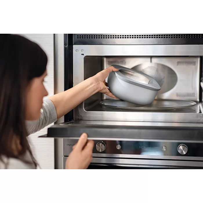 S STORE&MORE - Deep airtight fridge/freezer/microwave containers Dark Grey 750cc - Inhomebuy