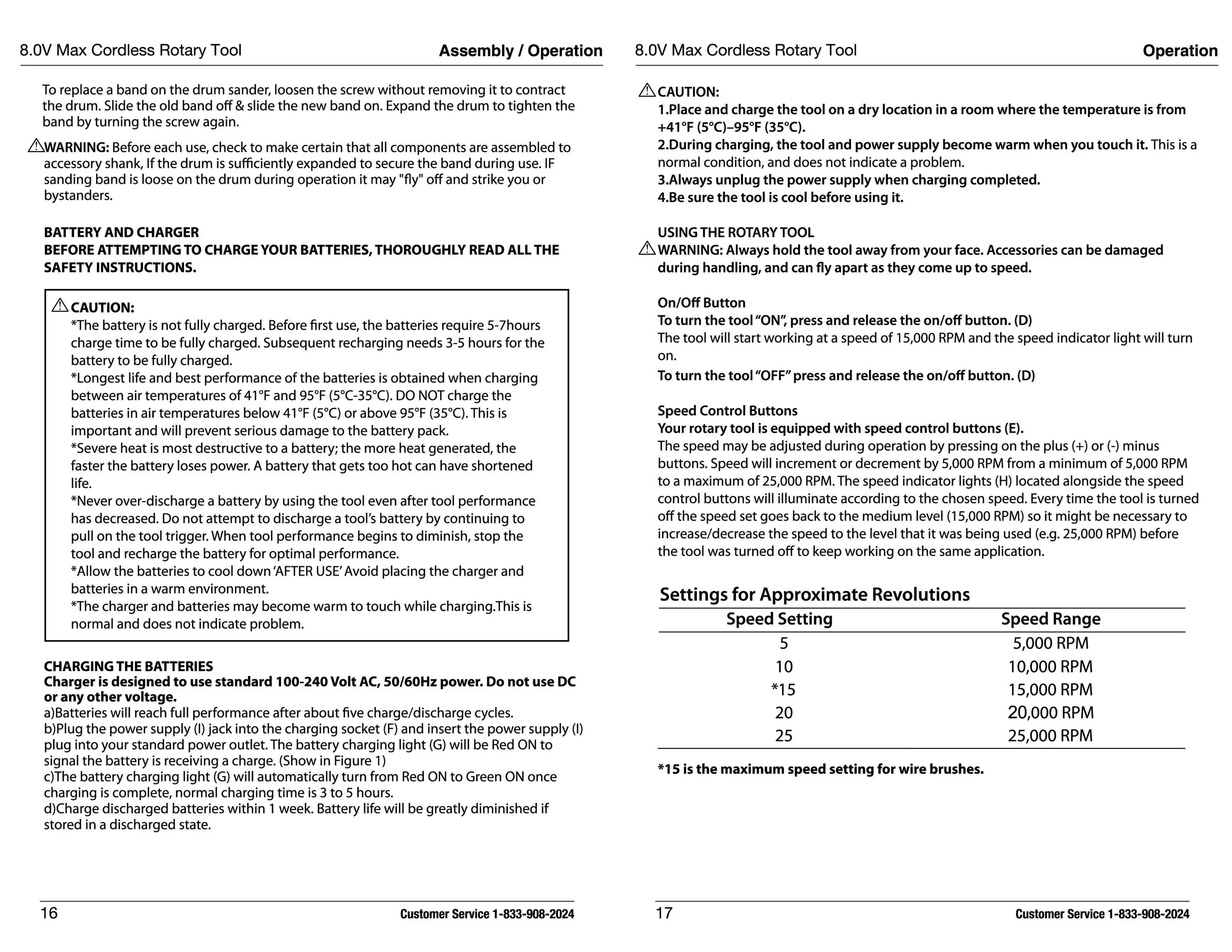 Hyper Tough 8V MAX Cordless Rotary Tool, Non Removable 1.5 Ah Battery with Charger, 40 Piece Accessory Kit & Plastic Storage Case - Inhomebuy