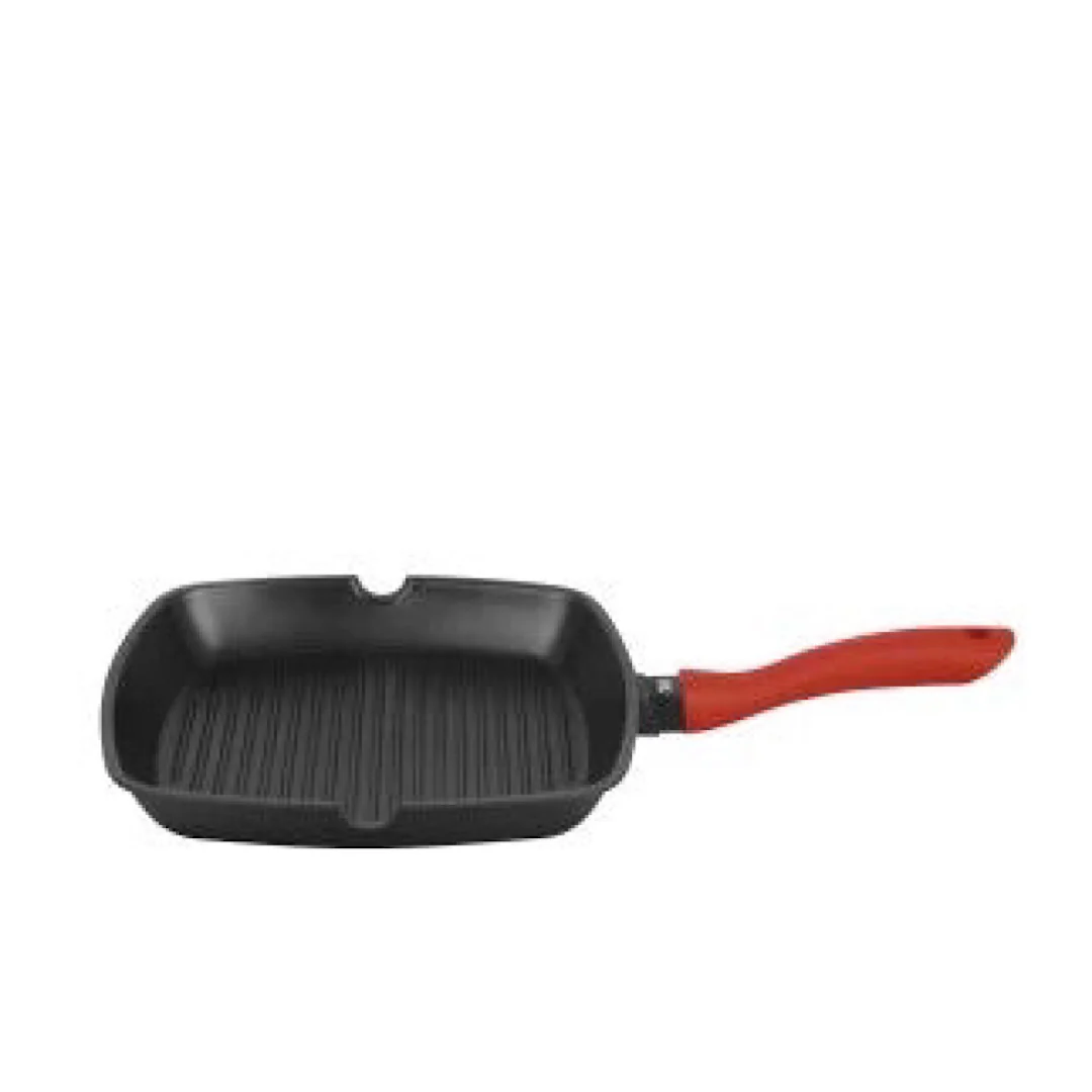 Red Series Non Stick Grill Pan  28x28 - Inhomebuy