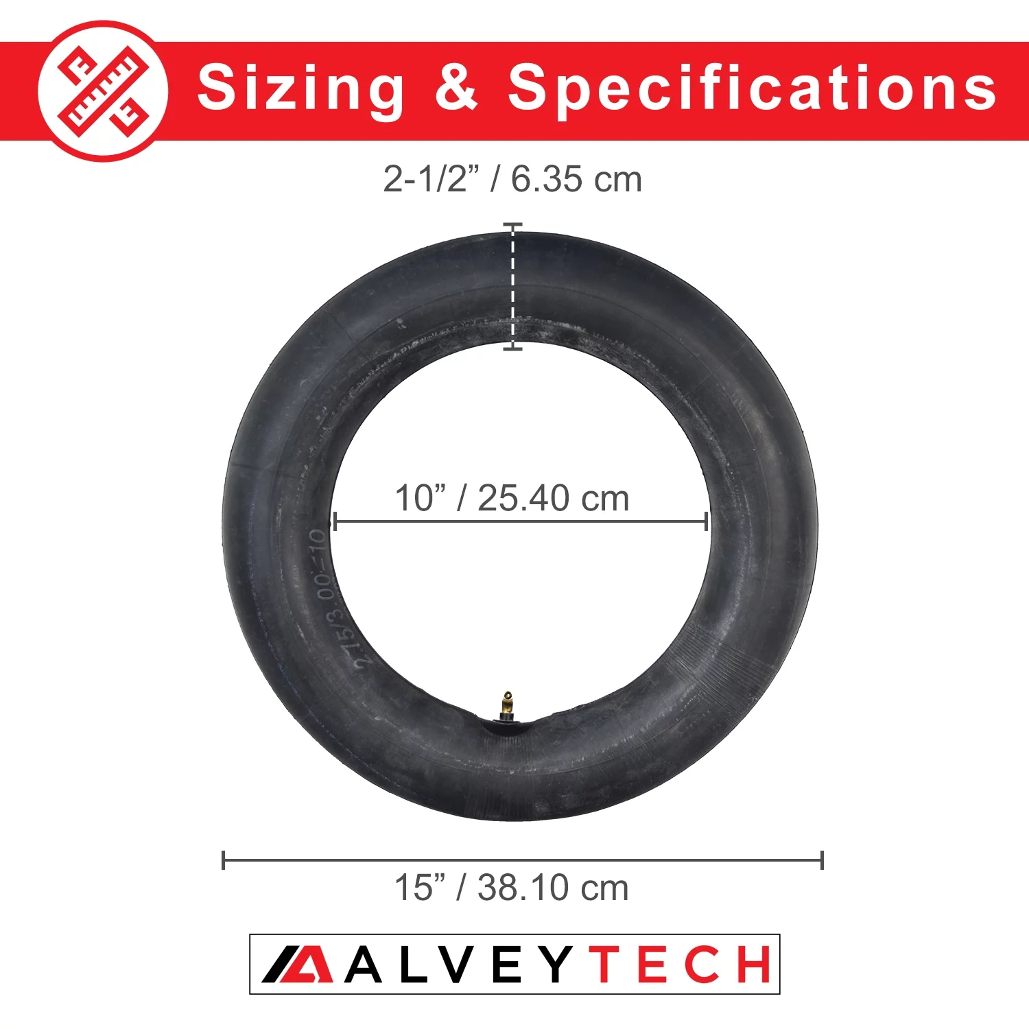 AlveyTech 2.50-10 Tire and Tube Package for the Razor Dirt Bike MX500/MX650, Motovox, Baja Runnner - Inhomebuy