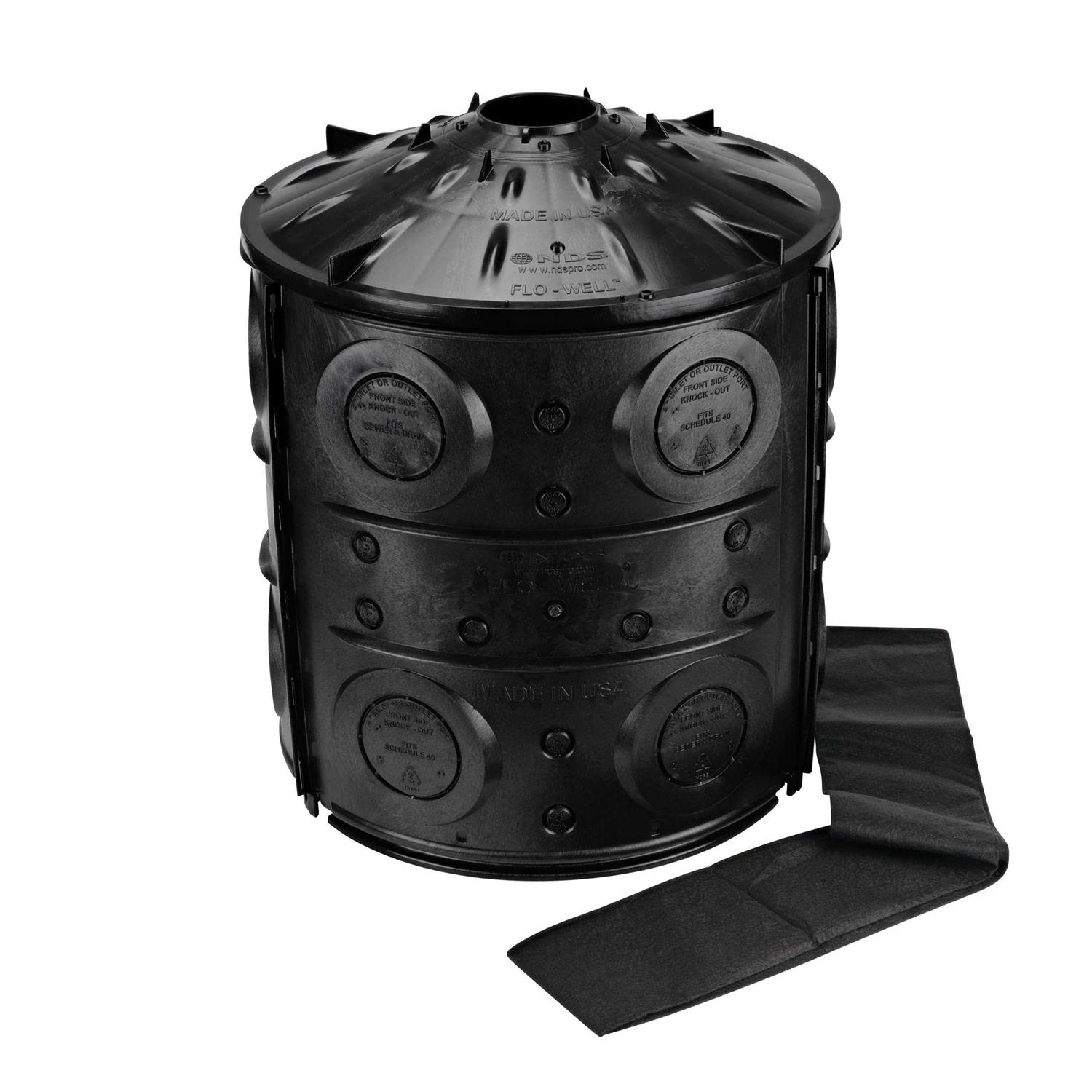 NDS EZ-Drain 4 in. D x 10 ft. L Poly-Rock Aggregate Sewer and Drain Pipe - Inhomebuy