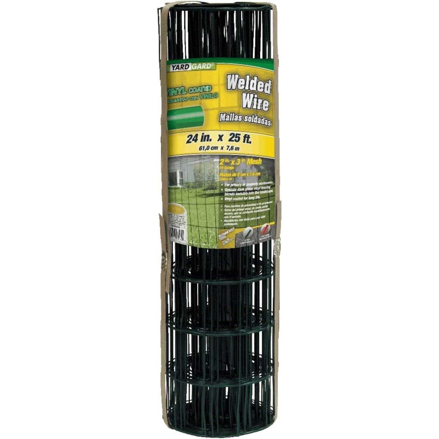 YARDGARD Welded Wire Fence Green PVC - Inhomebuy