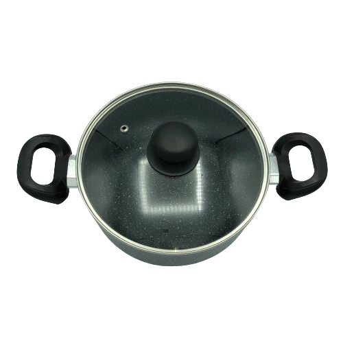 Healthy Bear 20cm aluminum Caserole w/lid INDUCTION | BCAL-20CPG-IN - Inhomebuy