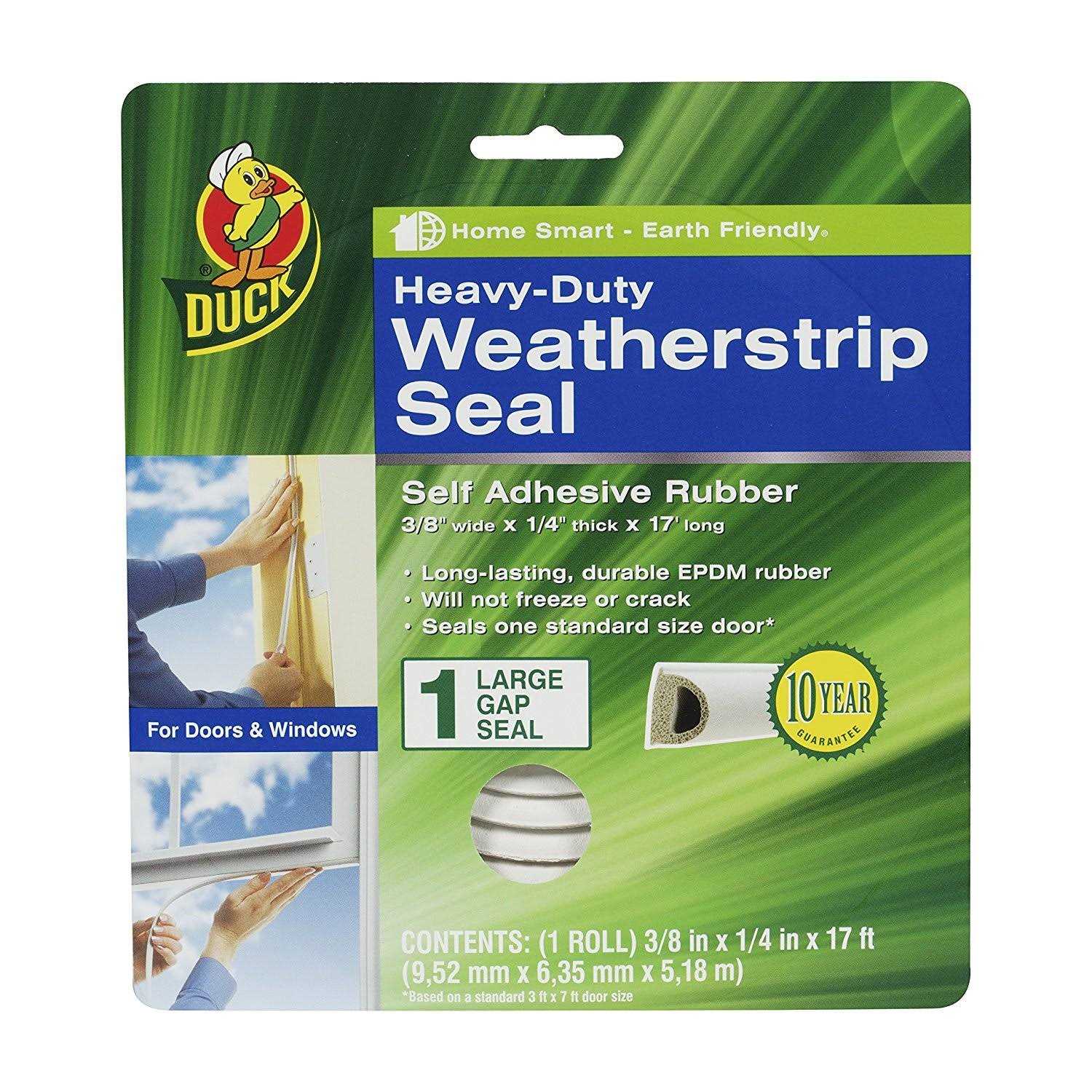 Duck Heavy-Duty Rubber Gap Weatherstrip Seal - Inhomebuy