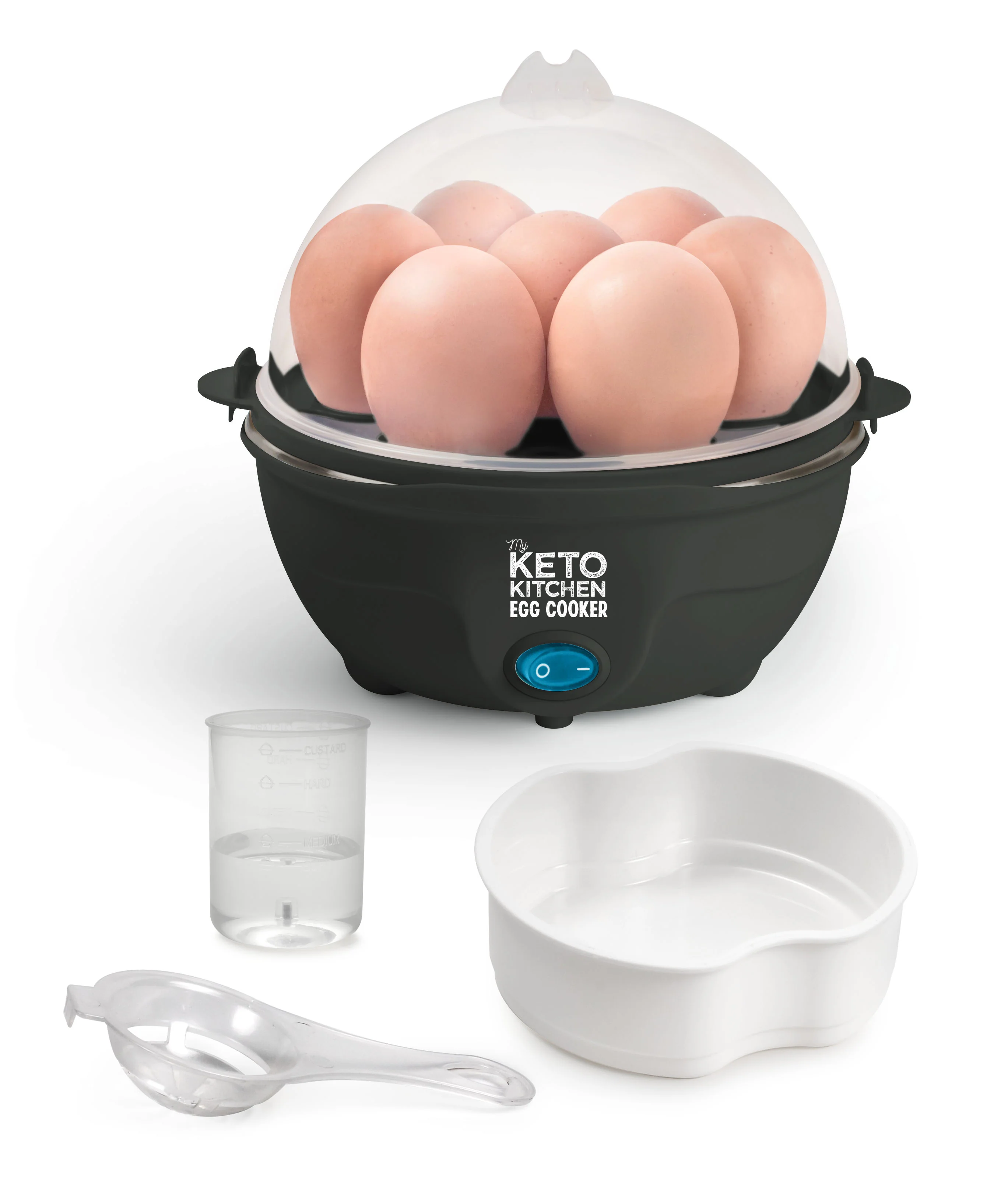 My Keto Kitchen Electric 7-Egg Cooker, Blackberry - Inhomebuy