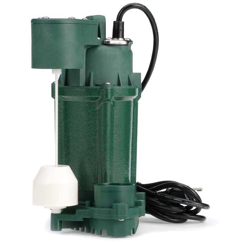 Zoeller 1/2 HP Cast Iron Automatic Sewage Pump 266-0005 - Inhomebuy