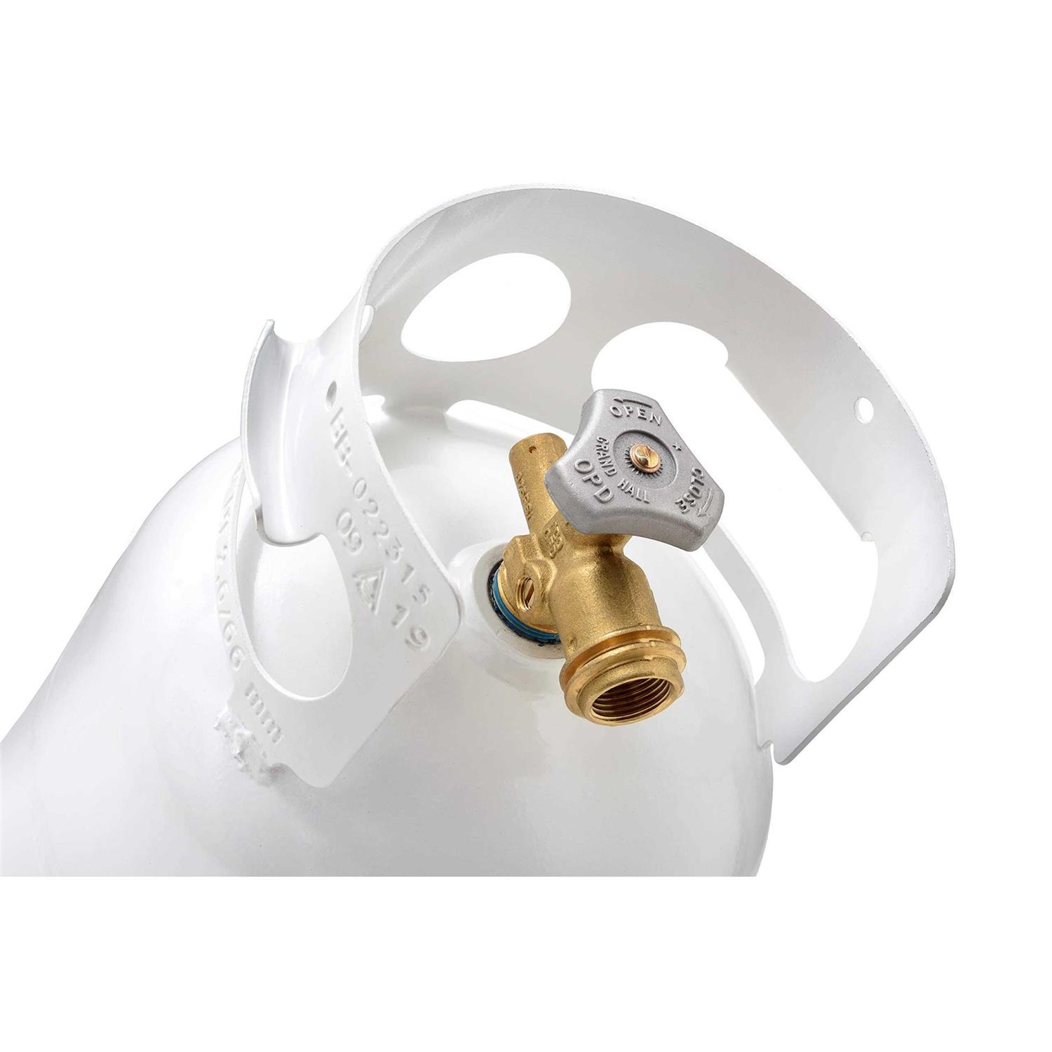 Flame King YSN201BT 20 Pound Steel Floor Buffer Propane Tank Cylinder with Vapor Valve and Level Gauge - Inhomebuy