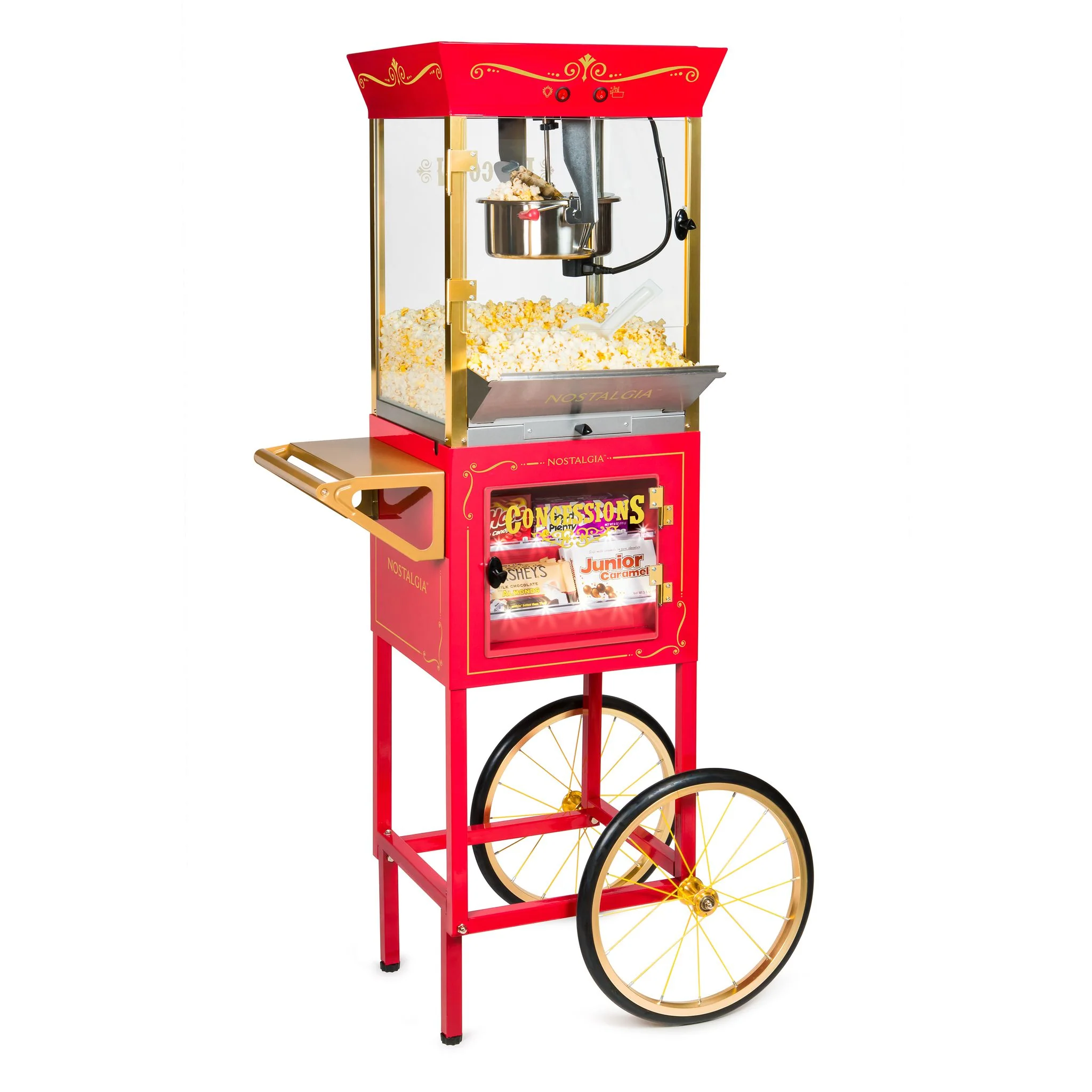 Vintage New 10-Ounce Professional Popcorn & Concession Cart - 59 Inches Tall - Inhomebuy