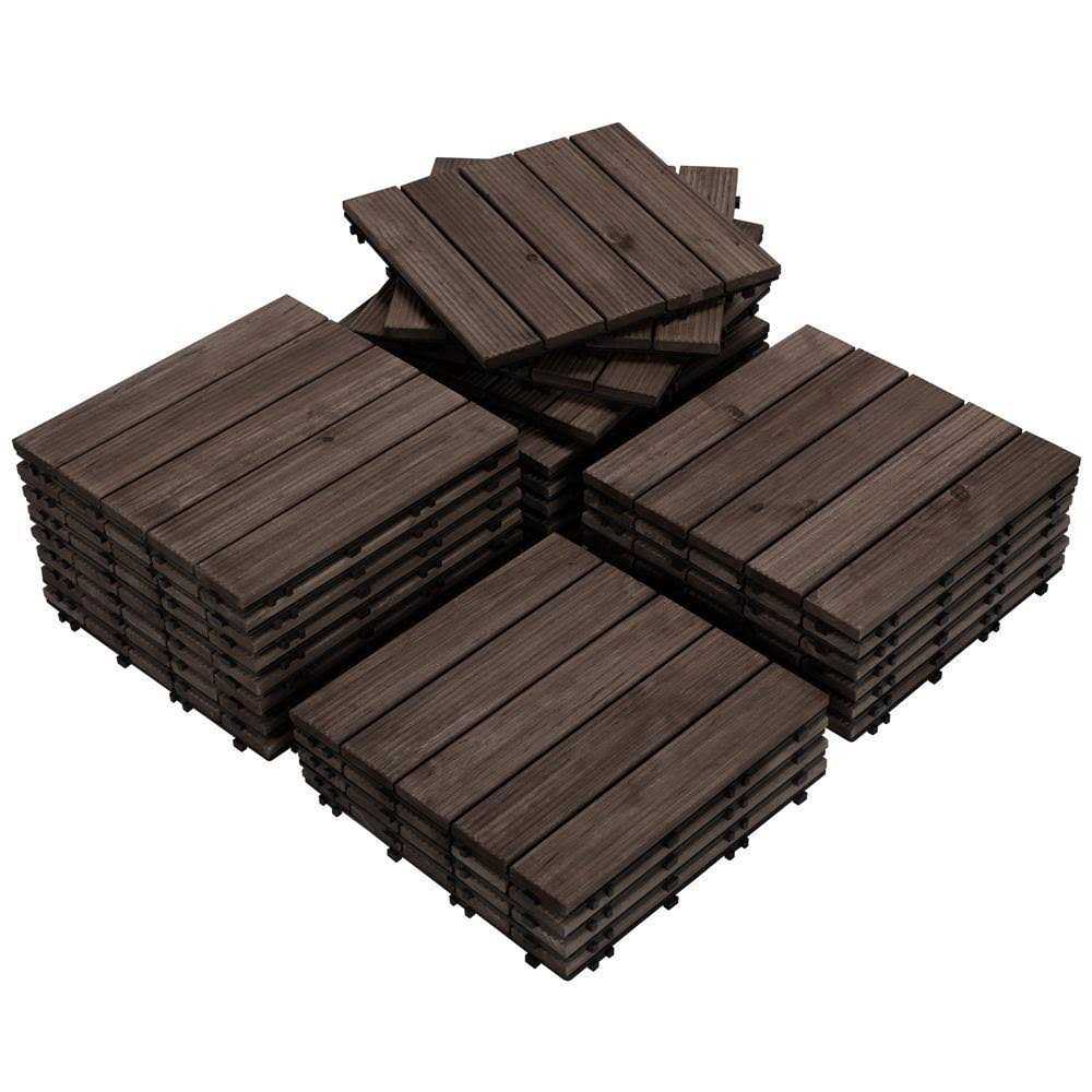 Yaheetech 27pcs Wood Flooring Tiles for Patio - Inhomebuy