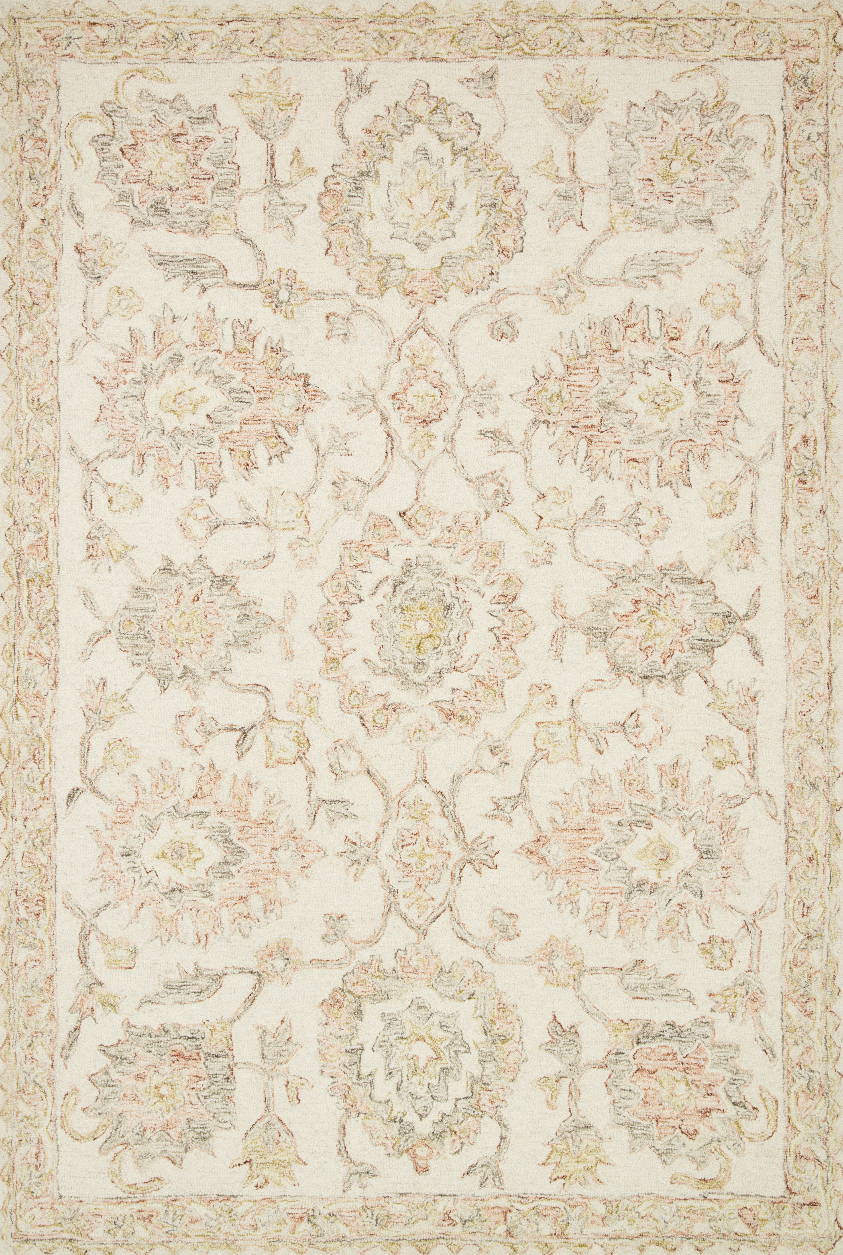 Loloi Rugs Norabel Collection Rug in Ivory, Blush - 8'6