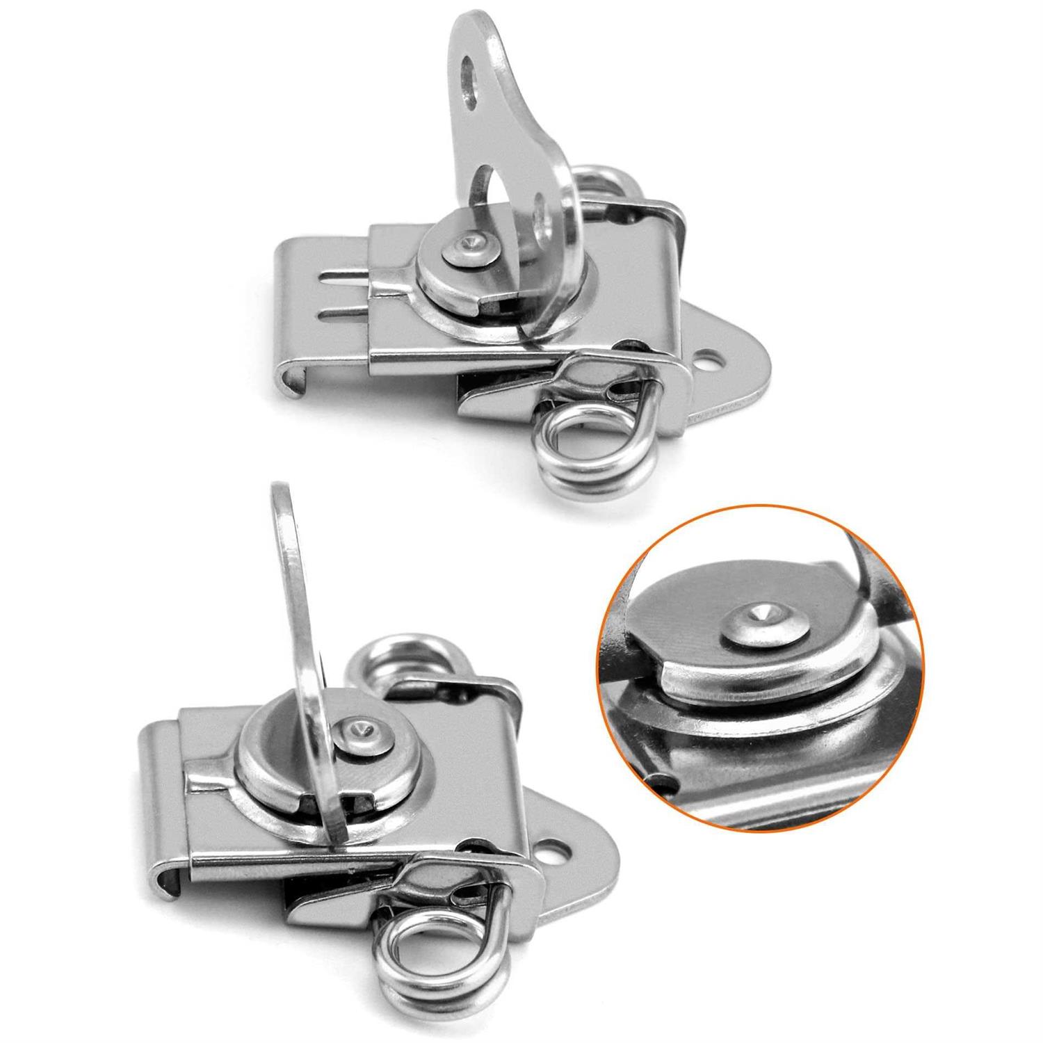 Qwork Heavy Duty Stainless Steel Latch for Flight Cases and Equipment Boxes - Inhomebuy