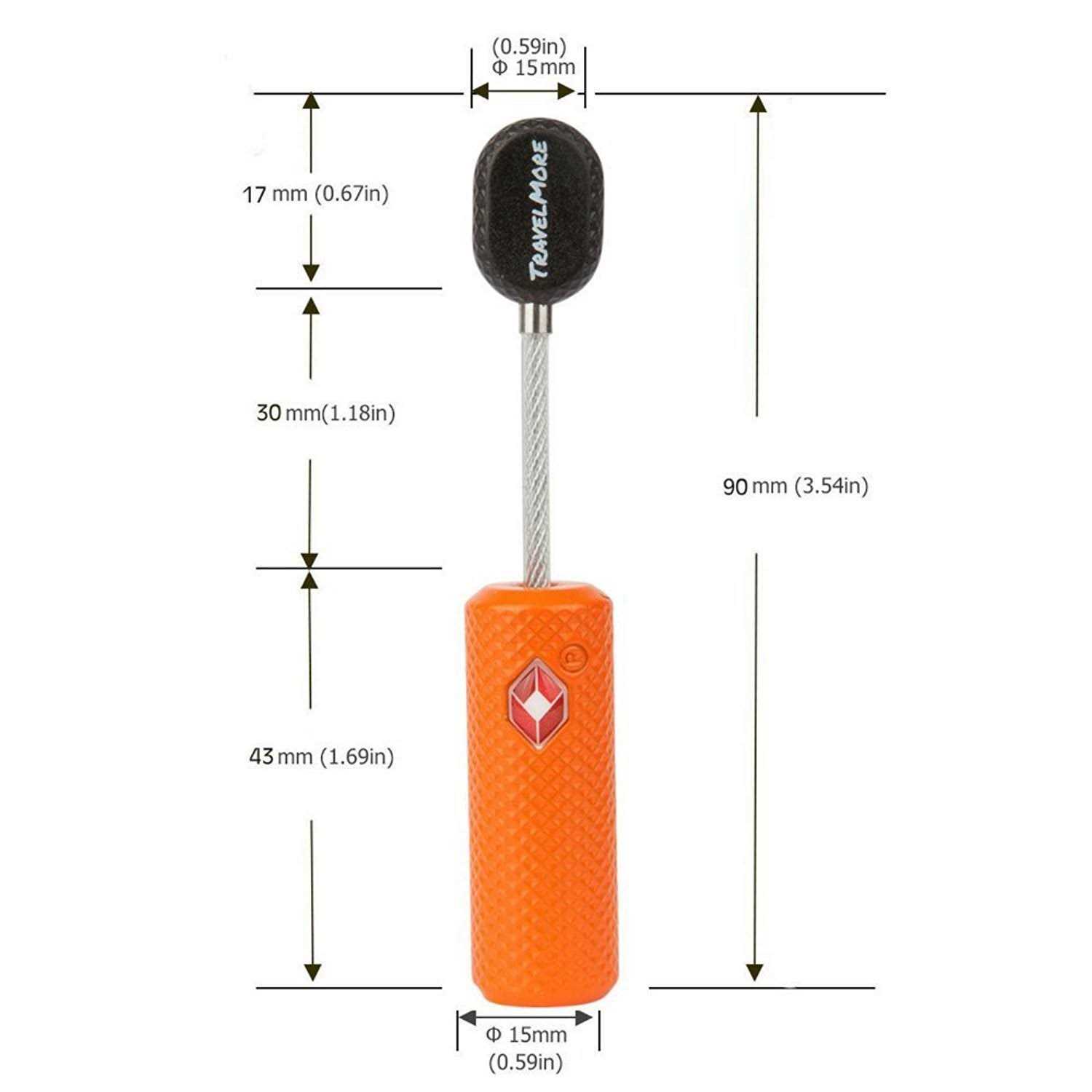 TSA Approved Luggage Locks with Keys for Travel – Flexible Ultra Secure Mini Key Padlock & Metal Zinc Alloy Material - Inhomebuy