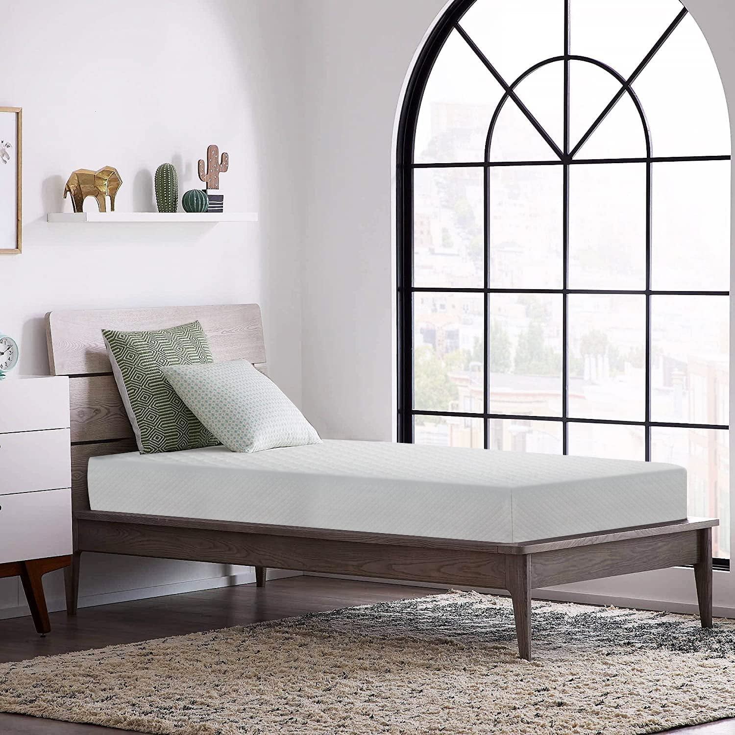 YRLLENSDAN 6 Inch Gel Memory Foam Mattress Medium Firm Mattresses Bed-in-a-Box, Twin - Inhomebuy