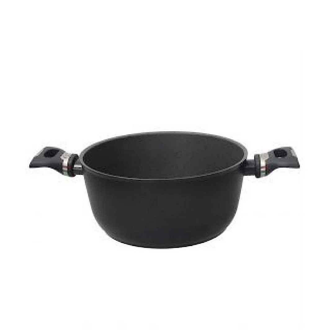 Italika Casserole with Lid 2 Handles 24cm - Inhomebuy