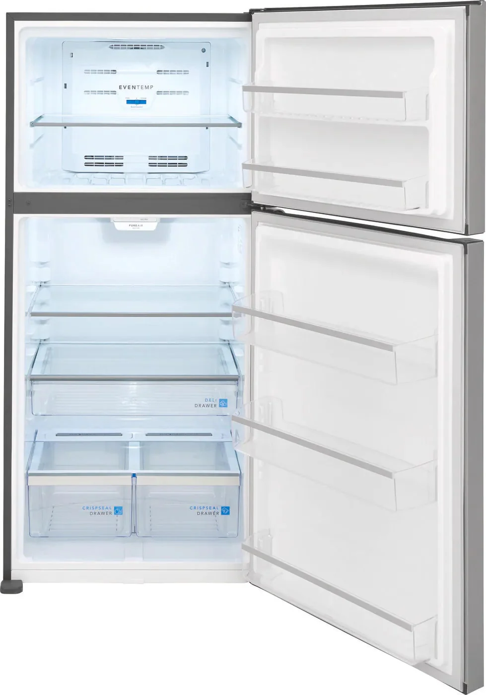 FRIGIDAIRE GALLERY 30 IN. 20.0 CU. FT. STAINLESS STEEL TOP FREEZER REFRIGERATOR - FGHT2055VF - Inhomebuy