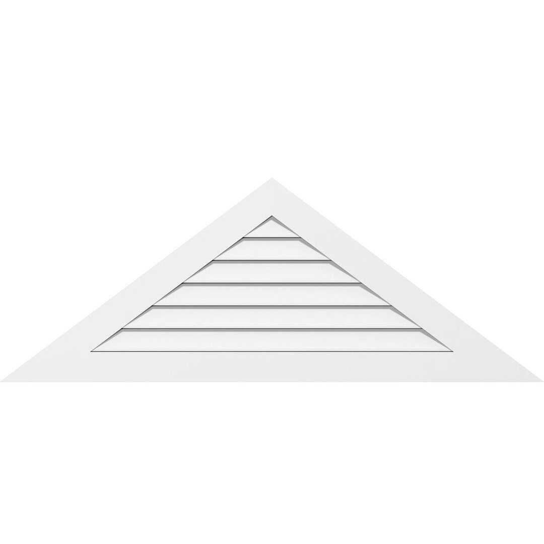 Ekena Millwork Triangle Surface Mount PVC Gable Vent Pitch GVPTR - Inhomebuy