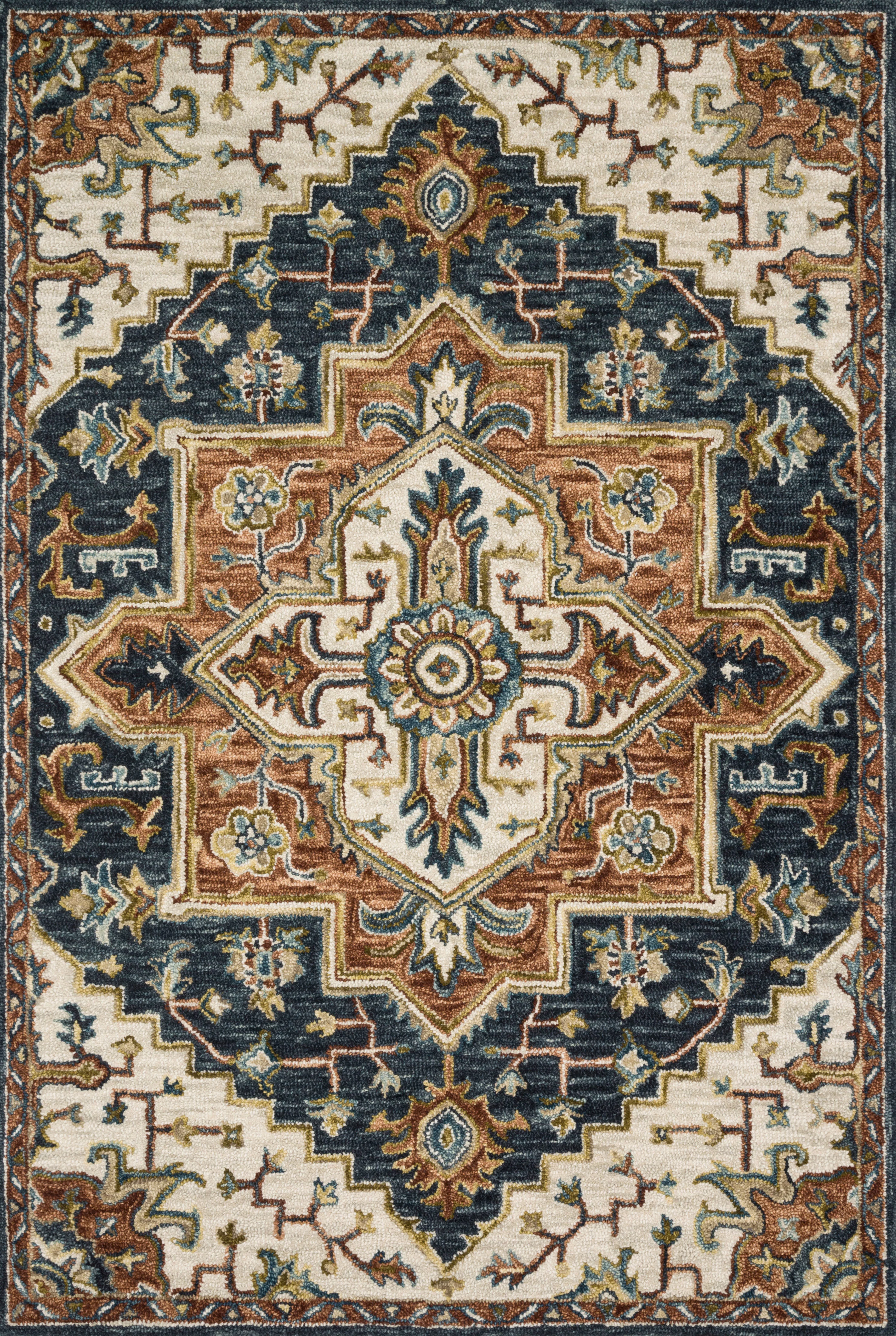Loloi Rugs Victoria Collection Rug in Blue, Multi - 7'9