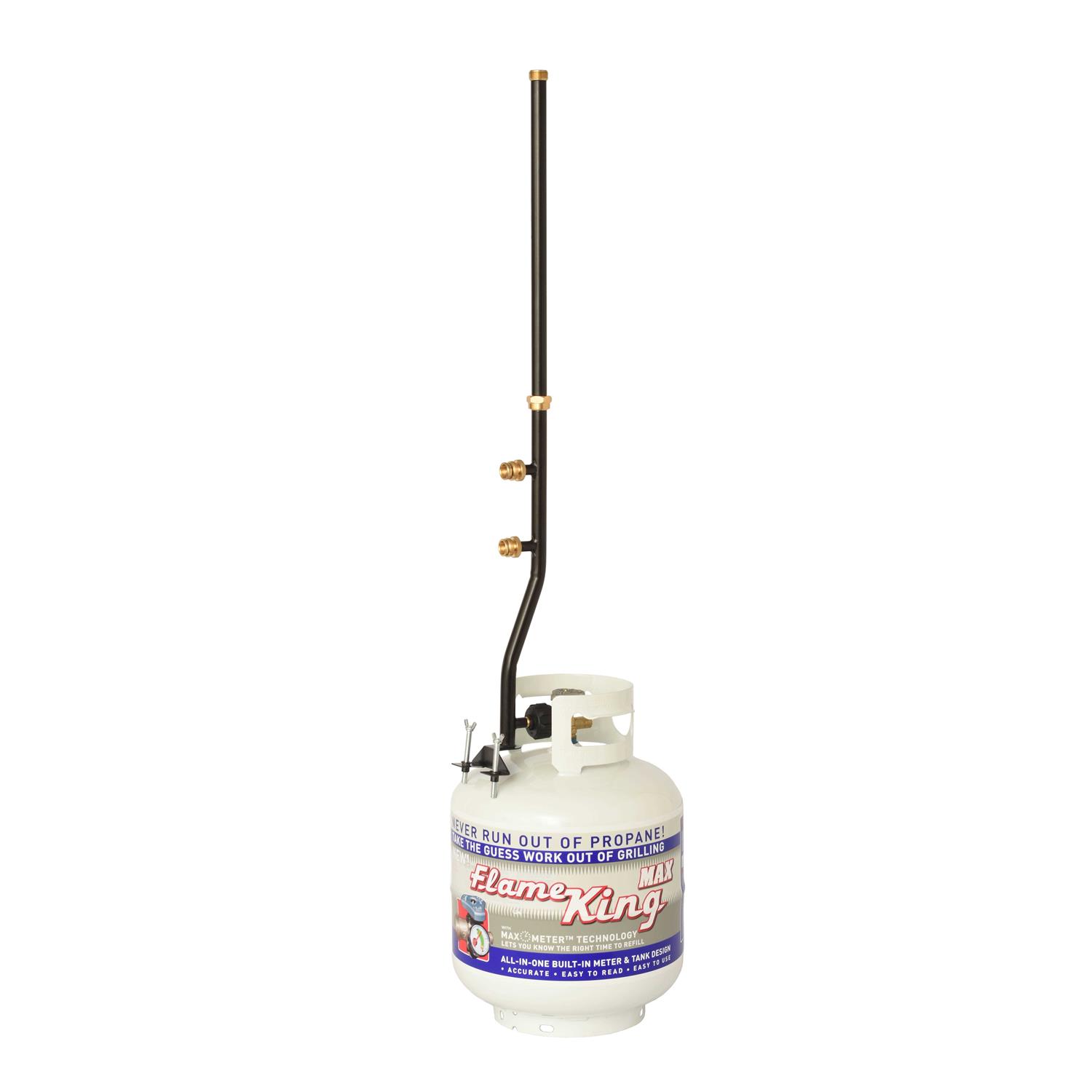 Flame King 20-lb. Propane Tank Cylinder with OPD Valve & Built-in Gauge - Inhomebuy