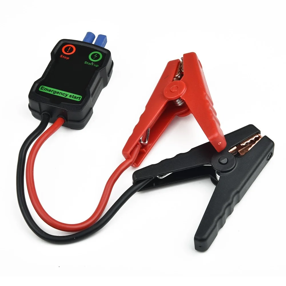 Car Jump Starter Booster Cable Battery Alligator Clamp LED Indicator - Inhomebuy