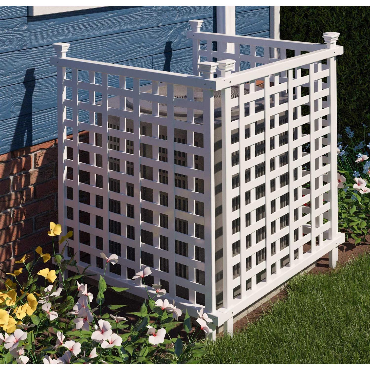 Zippity Outdoor Products Keswick No-Dig Vinyl Privacy Fence and Screen Kit - Inhomebuy