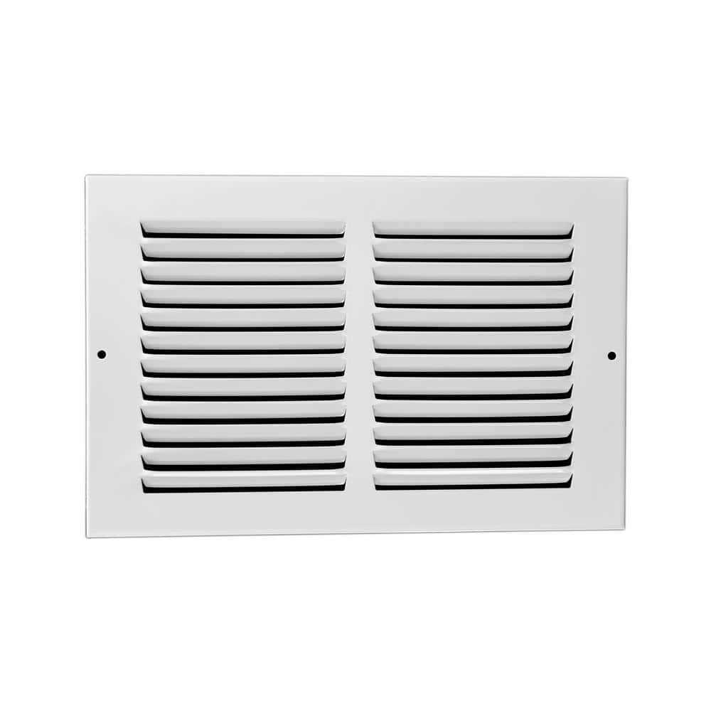 Venti Air 8 in. White Flat Return Air Steel Grille - Inhomebuy