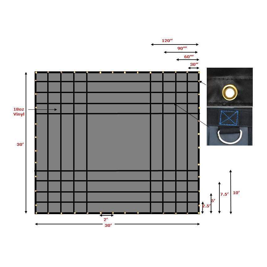 Mytee Products Flatbed 18oz Lumber Tarp - Inhomebuy