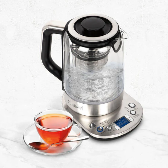 Cuisinart Tea Steeper & Kettle: 1500W, 1.0L tea / 1.0L water, s/s & glass body | TEA-200C - Inhomebuy
