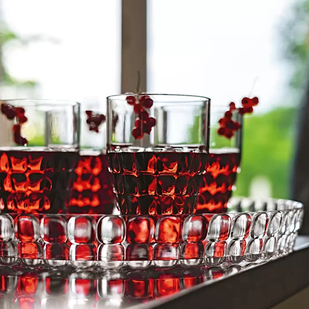 ROUND TRAY Clear - Inhomebuy