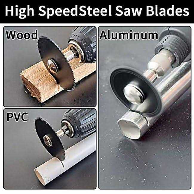 Cutting Wheel Set for Dremel Rotary Tool HSS Circular Saw Blades - Inhomebuy