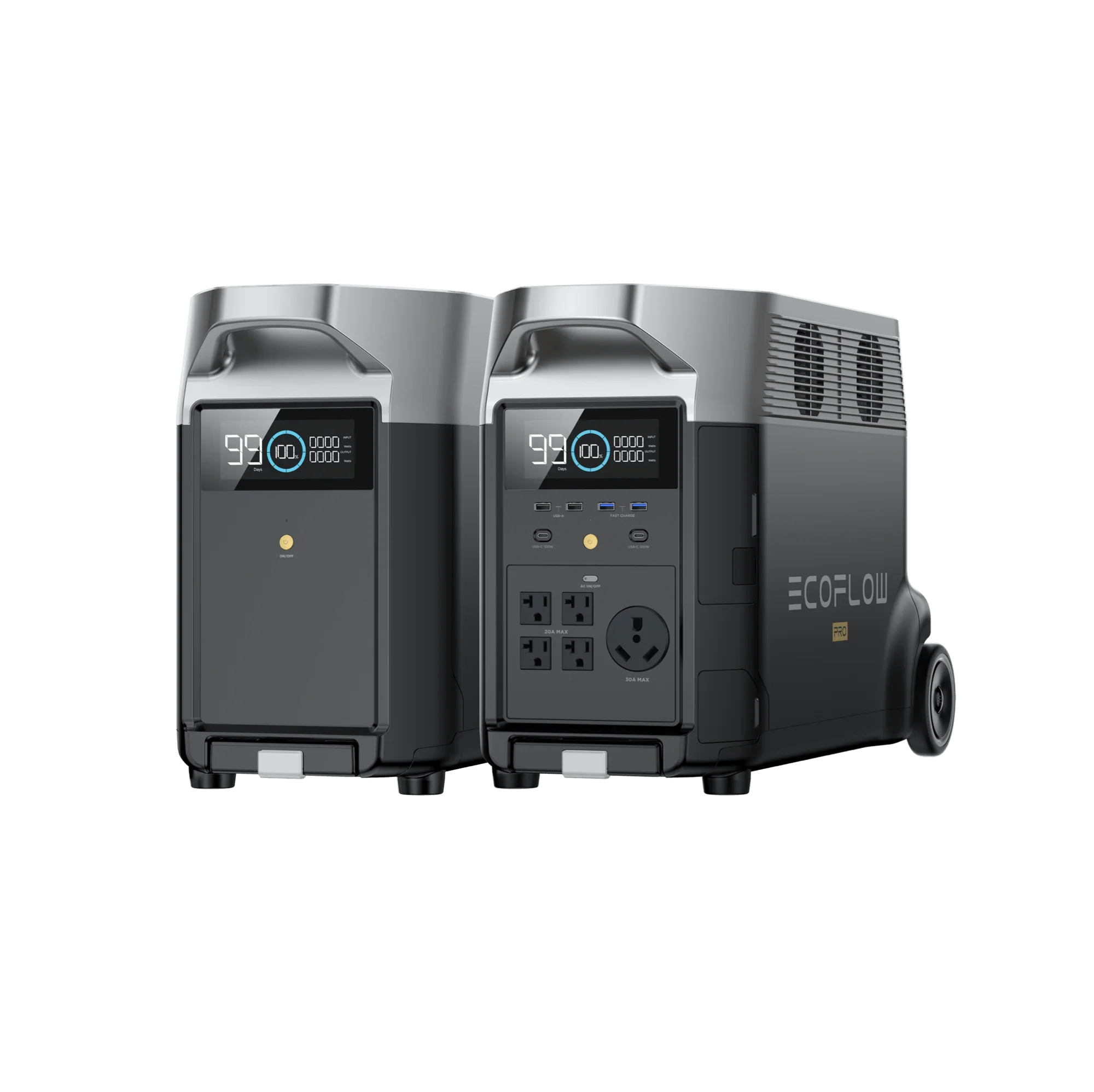 EcoFlow Package - DELTA Pro Portable Power Station (3600Wh) and 1 x Extra Battery - Inhomebuy