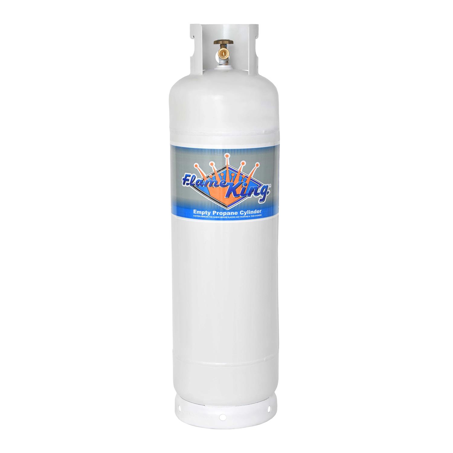 Flame King 40lb Horizontal & Vertical Propane Cylinder with OPD & Wheels - Inhomebuy