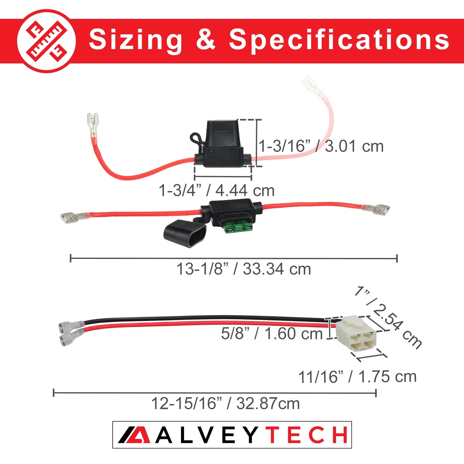 AlveyTech 24 Volt 9 Ah Battery Pack for Razor Dirt Quad with Wiring Harness - Replacement Batteries - Inhomebuy