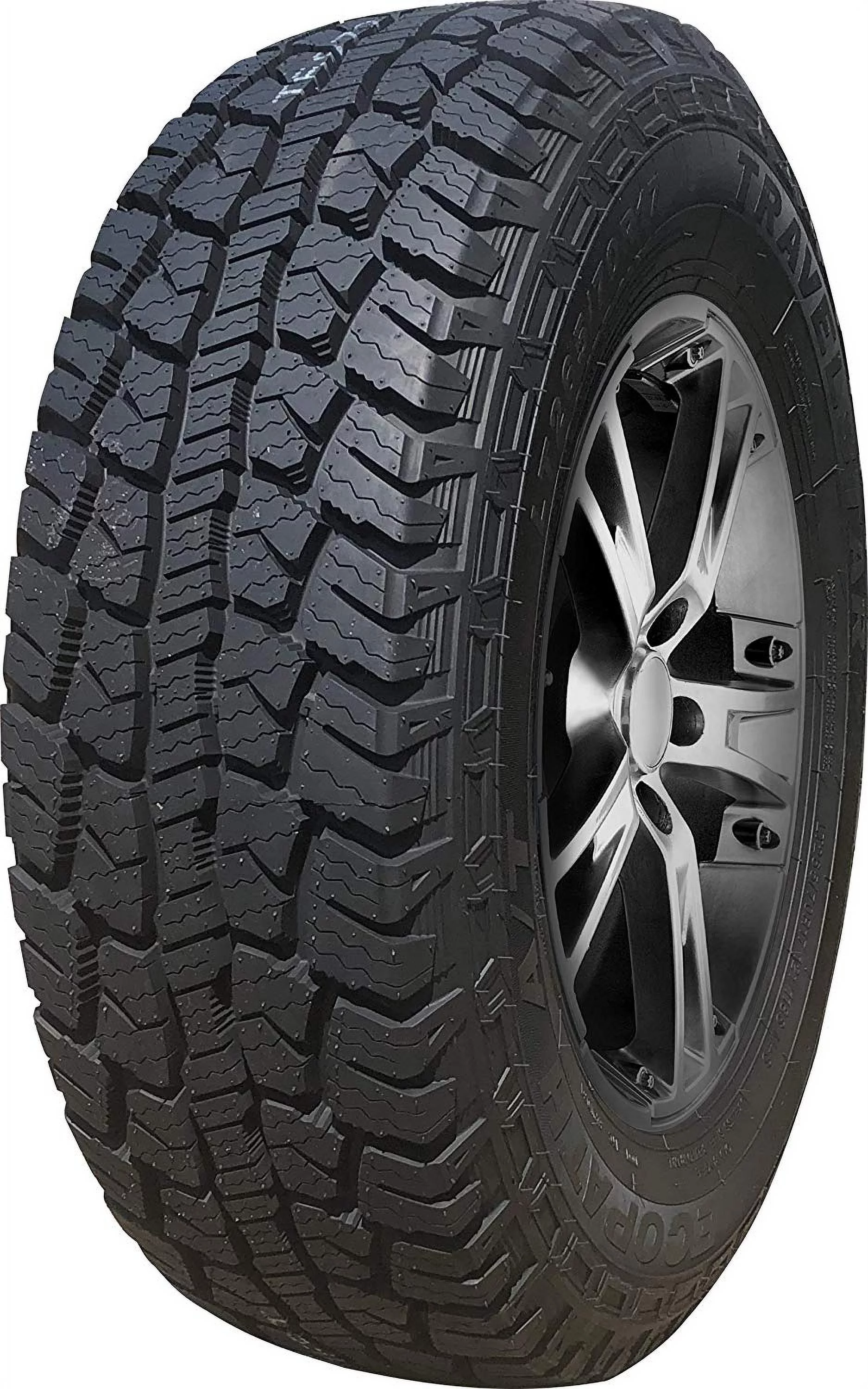 Travelstar EcoPath A/T All Terrain 265/70R17 115T Light Truck Tire Fits: 2014-18 Chevrolet Silverado 1500 WT, 2010-21 GMC Sierra 1500 SLE - Inhomebuy